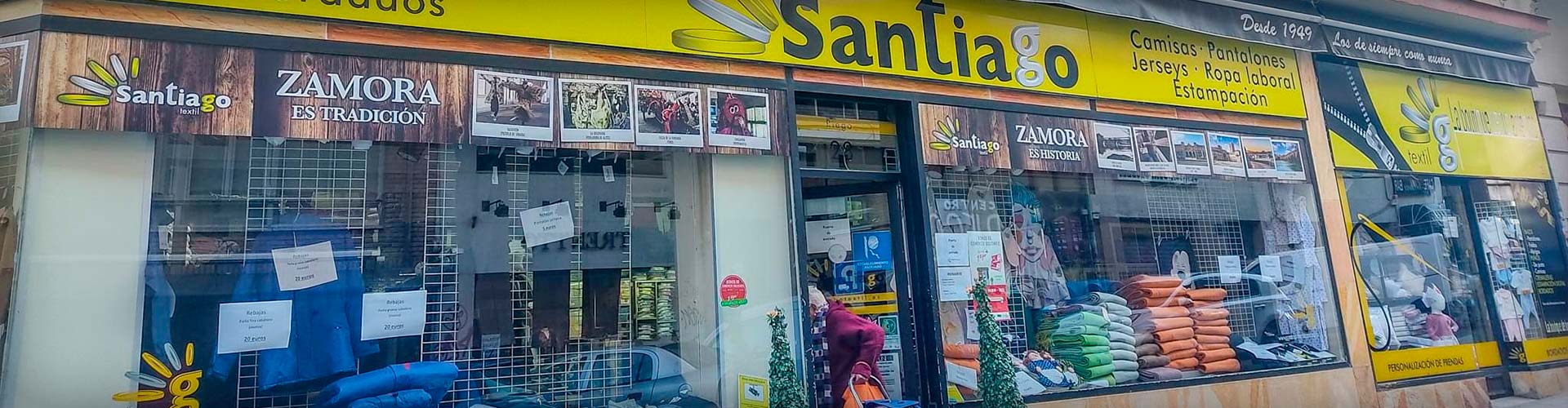 Escaparate de la tienda física en Zamora