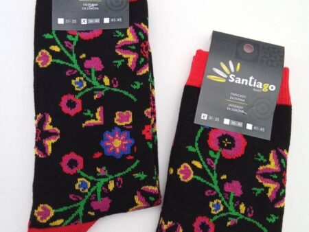 Calcetines bordado carbajalino